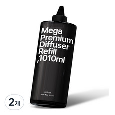 헤트라스 메가 프리미엄 대용량 디퓨저 리필 + 뾰족캡, 블랙체리, 1.01L, 2개