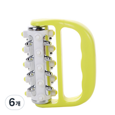 使用舒適涼爽的壓紋滾動按摩器, 6個, 黃色