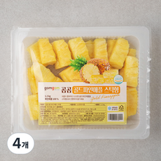 곰곰 골드파인애플 스틱, 1.2kg, 4개