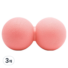 쏙쏙채움 땅콩 마사지볼 117 x 61 mm 226g, 3개, 코랄오렌지