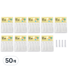 TUCO.B Jumbo筆帽 4入, 透明, 50個