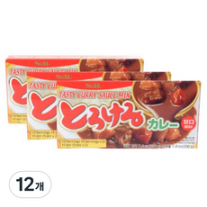 S&B 愛思必 特樂口野菜咖哩塊 甜味, 200g, 12盒