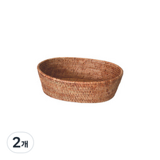BIK 藤編深橢圓托盤 small IT CO 157, 2個, 單一顏色