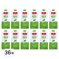 밀크 시크릿 저지방우유, 1L, 36개