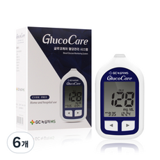 GC녹십자MS 글루코케어 혈당측정기, G400, 6개
