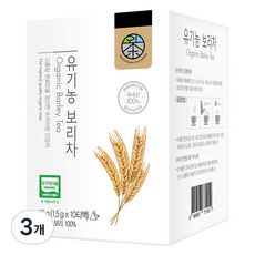 PYEONGCHANG TEA GARDEN 有機大麥茶, 1.5g, 10入, 3個