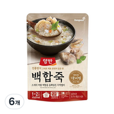양반 백합죽, 420g, 6개