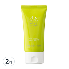 정샘물 선슈얼 액티브 프루프 선크림 SPF 50+ PA++++, 2개, 70ml
