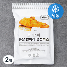 크리스피 통살 한마리 생선까스 4개입 (냉동), 320g, 2개