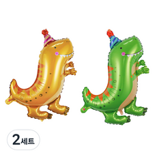 EUMES 祝你生日快樂龍 恐龍氣球 2件組, 2套, 混合顏色