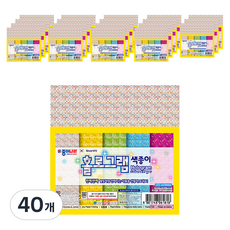 JONG IE NARA 雷射色紙, 5 種顏色, 40個