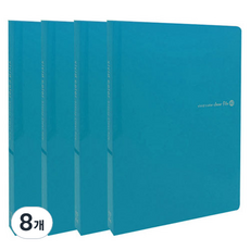 비비드 컬러 클리어 파일 40p, 블루, 8개