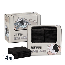 생활쉼표 깔깔이 일회용 수세미 60p, 4개, 60개입