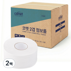 코멧 2겹 점보롤 화장지, 2팩, 16롤, 90m