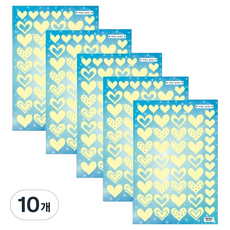 Fantastics 夜光星星愛心棒棒貼紙 NS-45, 10個