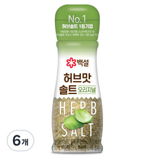 백설 허브맛솔트 오리지널, 50g, 6개