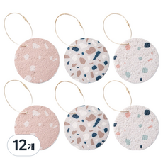 casa life 柔軟植物性纖維素菜瓜布, 12個, 1入