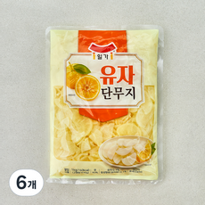 일가 유자 단무지, 1kg, 6개