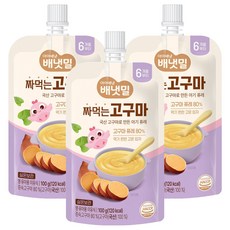 Ivenet 倍냇密 可吸式嬰兒副食品, 3個, 100g, 紅薯味