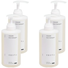 Saengong 生活工作所 羅勒香型餐具洗滌劑, 4個, 500ml