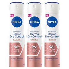 NIVEA 妮維雅 96H 超能科研制汗爽身噴霧, 3件, 150ml