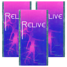 RELIVE 白藜蘆醇錠, 3個, 30顆