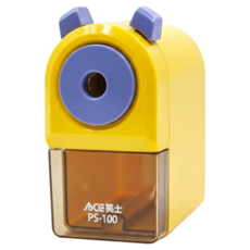 ACE 英士 大小通吃削筆機 適用於各式形狀鉛筆及色鉛筆, 紫黃色, 1個