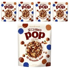 Market O NATURE Pop格蘭諾拉麥片 巧克力杏仁口味, 370g, 5包