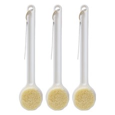 UdiLife 優的生活大師長柄澡刷, 一體手柄設計, 舒適刷毛, 易於收納, 單一顏色, 1支, 3支