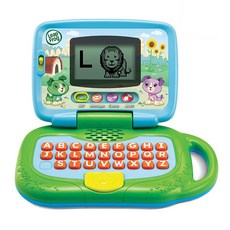 LeapFrog 跳跳蛙 新版我的小筆電, 螢幕互動 認識字母單詞 攜帶方便 注意力訓練 操作玩具, 綠色, 1個