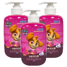 nickelodeon 汪汪隊立大功 兒童洗髮沐浴泡泡露 500g, 3瓶