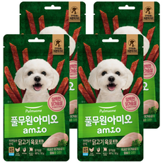 풀무원아미오 강아지 자연담은 육포 칼슘PLUS, 닭가슴살, 50g, 4개 닭가슴살, 50g, 4개