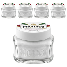 PRORASO 敏感肌 鬍前軟化膏 白標 100ml, 5罐