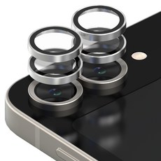 모란카노 메탈 링 카메라 렌즈 강화유리 2p 세트 실버, 1세트