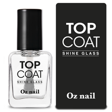 오즈네일 샤인 글라스 고광택 탑코트, 8ml, 투명, 1개
