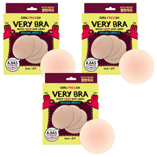 Rootbe Girl Freesh Double Impact矽膠透氣無膠胸貼組 10.5cm, 6組