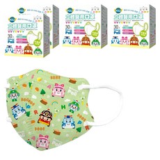 FAIR BABY 法兒貝 立體口罩 S 6歲以上, 波力小森林, 30片, 4盒