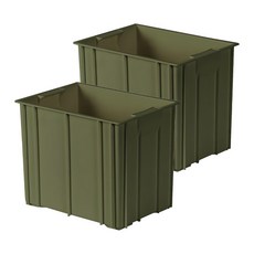 Craftsman In Storage 收納職人 工業風可堆疊耐重收納儲物盒 250g 2個, 軍綠, 1組, 可堆疊