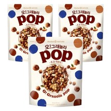 Market O NATURE Pop格蘭諾拉麥片 巧克力杏仁口味, 370g, 3包