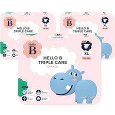 HELLO B Triple Care黏貼型尿布, 66片, XL