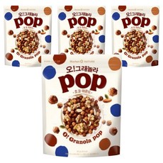 Market O NATURE Pop格蘭諾拉麥片 巧克力杏仁口味, 370g, 4包