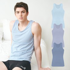 JAMES DEAN 男士透氣純棉彩色背心 3件組