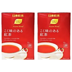 日東紅茶 紅茶 原味茶包, 2g, 20包, 2盒