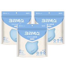 크리넥스 라이트핏V 마스크 대형, 15개입, 3개, 블루