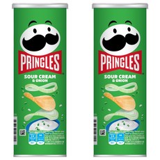PRINGLES 品客 洋芋片 香濃洋蔥口味 酥脆口感, 102g, 2罐