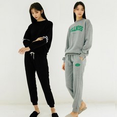 TERAWOOD 女款刷毛長袖上下裝2件組