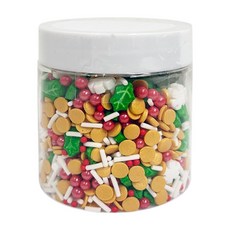 茂順食品 可食用裝飾糖果 冬青雪花混款, 85g, 1罐