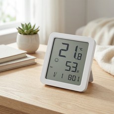 홈플래닛 베이직 디지털 온습도계, 화이트, 1개