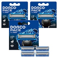 DORCO 多可樂客 Face 7II FRESH刮鬍刀片, 4入, 3盒