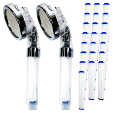 수텔라 3단 마사지 정수 필터 샤워기 + 필터 11p, 2세트, 혼합색상